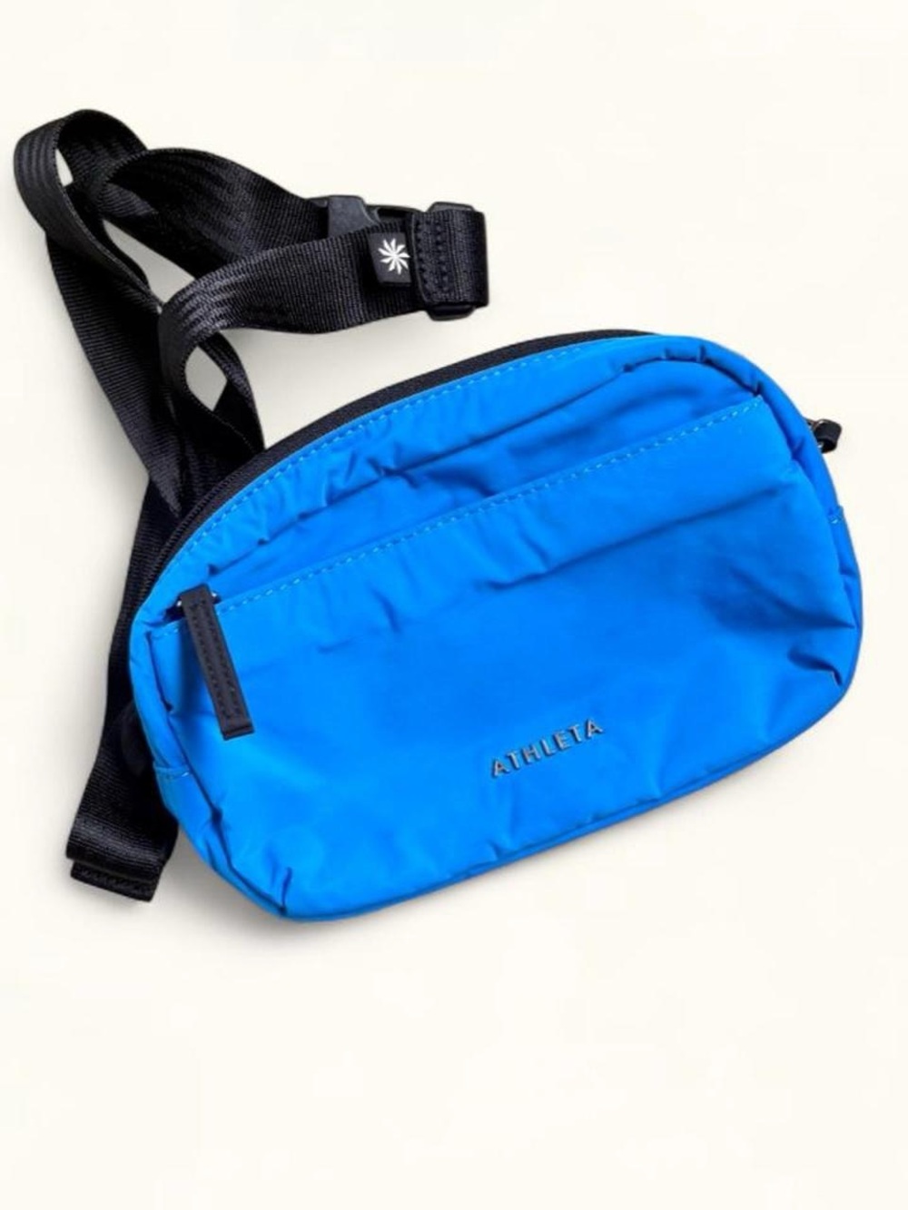 athleta blue waist bag fanny pack